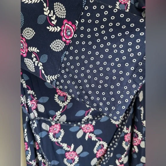Boden Dress Womens Navy Pink Floral Vine Amy
Jersey 3/4 Sleeve Shift Belt - Picture 3 of 9